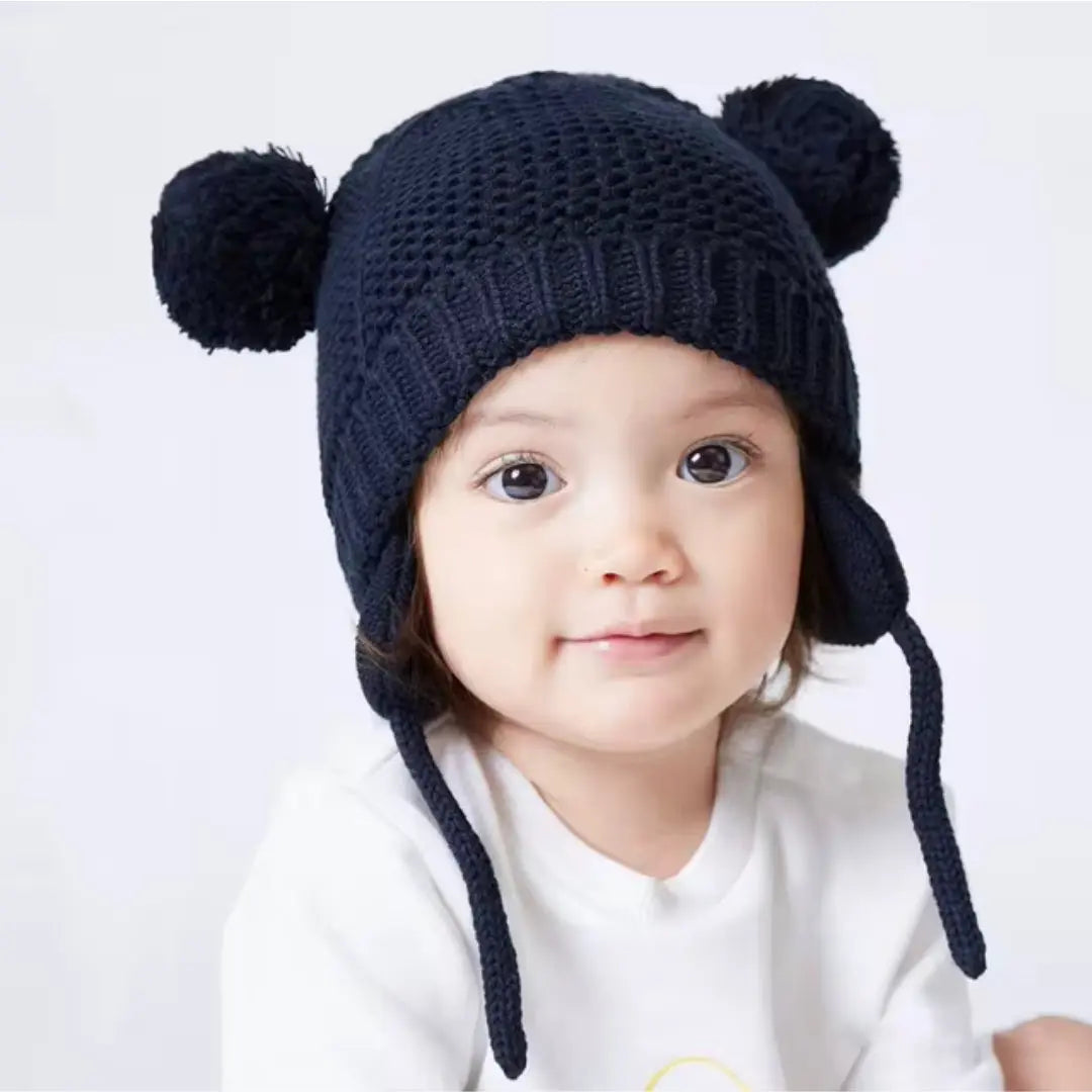 Bonnet Bébé Tricoté à Pompons – Chaleur & Douceur pour l’Hiver Admin Justfocus - LTE