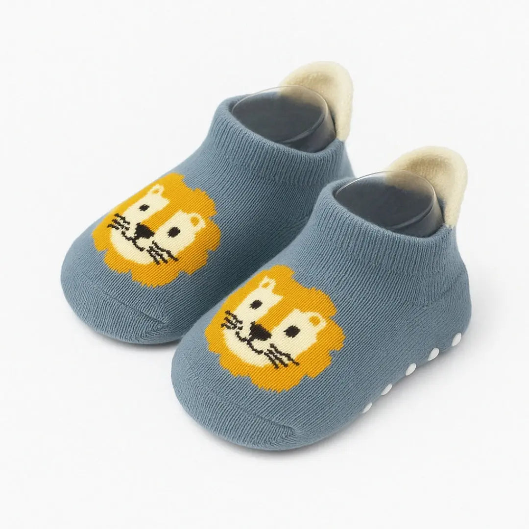 Chaussons Chaussettes Bébé – Motif Lion | Antidérapants & Douillets Admin Justfocus - LTE
