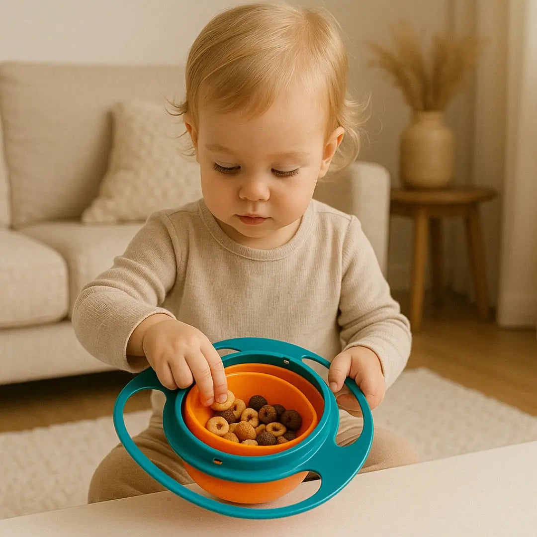 Bol Gyroscopique Anti-Renversement – Snack Sans Stress pour Bébé Admin Justfocus - LTE